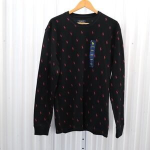 NWT Polo Ralph Lauren Men's Size Medium Waffle-Knit Thermal Sleep Shirt